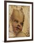 The Head of a Child, a Fragment-Correggio-Framed Giclee Print