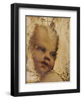 The Head of a Child, a Fragment-Correggio-Framed Premium Giclee Print