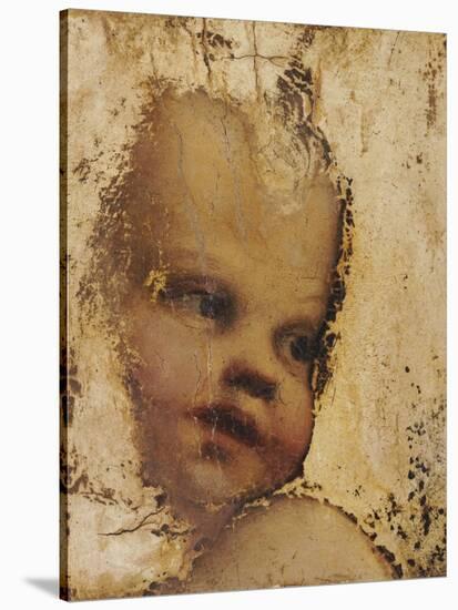 The Head of a Child, a Fragment-Correggio-Stretched Canvas