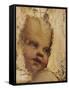 The Head of a Child, a Fragment-Correggio-Framed Stretched Canvas