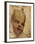 The Head of a Child, a Fragment-Correggio-Framed Giclee Print