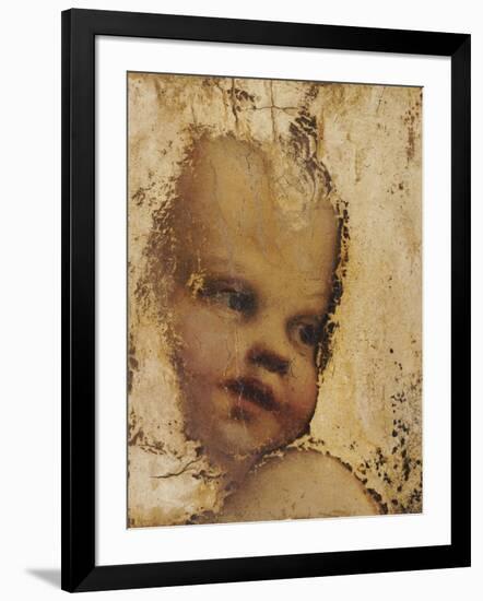 The Head of a Child, a Fragment-Correggio-Framed Giclee Print