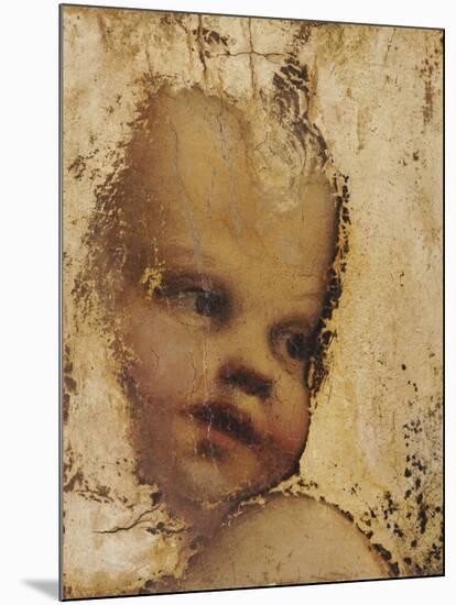 The Head of a Child, a Fragment-Correggio-Mounted Giclee Print