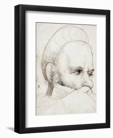 The Head of a Crossbowman Taking Aim, 1514-5-Hans Holbein the Elder-Framed Giclee Print