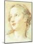 The Head of a Girl Looking to the Left-Charles Joseph Natoire-Mounted Giclee Print