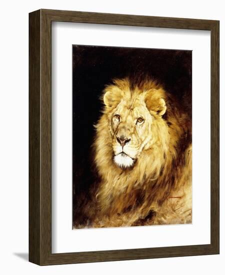 The Head of a Lion-Geza Vastagh-Framed Giclee Print