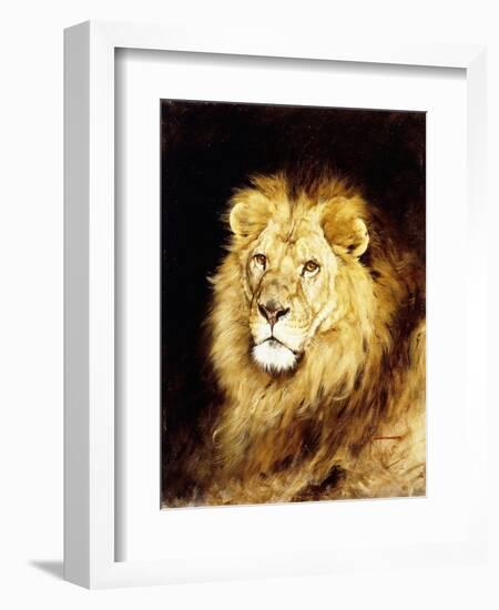 The Head of a Lion-Geza Vastagh-Framed Giclee Print