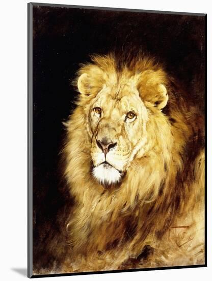 The Head of a Lion-Geza Vastagh-Mounted Giclee Print