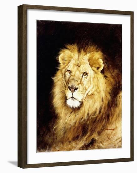 The Head of a Lion-Geza Vastagh-Framed Giclee Print