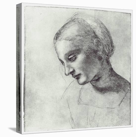 The Head of a Madonna, C1484-1486-Leonardo da Vinci-Stretched Canvas