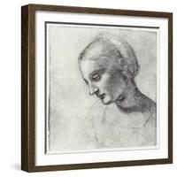 The Head of a Madonna, C1484-1486-Leonardo da Vinci-Framed Giclee Print