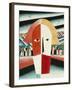 The Head of a Peasant, 1928-30-Kasimir Malevich-Framed Giclee Print