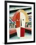 The Head of a Peasant, 1928-30-Kasimir Malevich-Framed Giclee Print