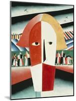 The Head of a Peasant, 1928-30-Kasimir Malevich-Mounted Giclee Print