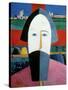 The Head of a Peasant, c.1929-32-Kasimir Malevich-Stretched Canvas