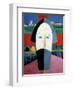 The Head of a Peasant, c.1929-32-Kasimir Malevich-Framed Giclee Print