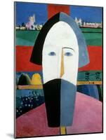 The Head of a Peasant, c.1929-32-Kasimir Malevich-Mounted Giclee Print