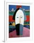 The Head of a Peasant, c.1929-32-Kasimir Malevich-Framed Giclee Print