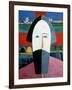 The Head of a Peasant, c.1929-32-Kasimir Malevich-Framed Giclee Print