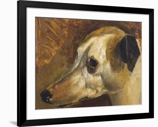 The Head Of A Whippet-Edwin Landseer-Framed Giclee Print