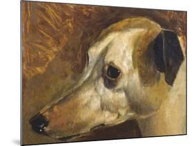 The Head Of A Whippet-Edwin Landseer-Mounted Giclee Print