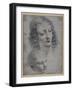 The Head of a Woman and the Head of a Baby-Leonardo da Vinci-Framed Giclee Print