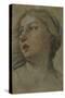 The Head of a Woman Turned to the Left-Francesco Albani-Stretched Canvas