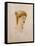 The Head of a Woman-Edward Burne-Jones-Framed Stretched Canvas