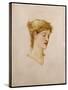 The Head of a Woman-Edward Burne-Jones-Stretched Canvas