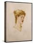 The Head of a Woman-Edward Burne-Jones-Stretched Canvas