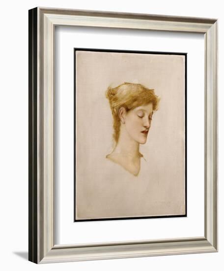 The Head of a Woman-Edward Burne-Jones-Framed Giclee Print