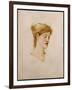 The Head of a Woman-Edward Burne-Jones-Framed Giclee Print