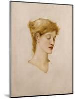 The Head of a Woman-Edward Burne-Jones-Mounted Giclee Print