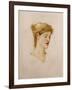 The Head of a Woman-Edward Burne-Jones-Framed Giclee Print