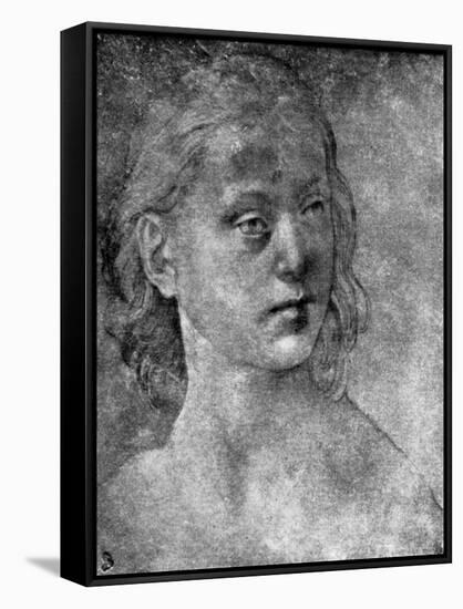 The Head of a Young Woman, 15th or 16th Century-Lorenzo di Credi-Framed Stretched Canvas