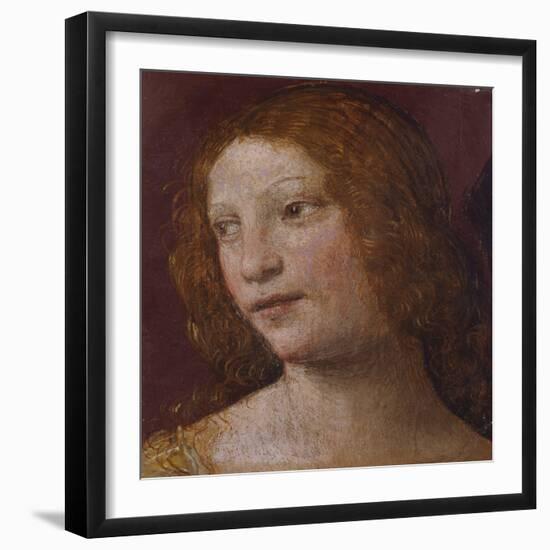 The Head of an Angel - a Fragment-Bernardino Luini-Framed Giclee Print