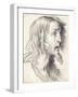 The Head of Christ in Profile to the Right-Bernardo Strozzi-Framed Giclee Print