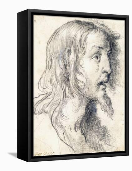 The Head of Christ in Profile to the Right-Bernardo Strozzi-Framed Stretched Canvas