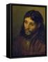 The Head of Christ-Rembrandt van Rijn-Framed Stretched Canvas