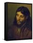 The Head of Christ-Rembrandt van Rijn-Framed Stretched Canvas