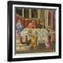 The Head of John the Baptist Brought to Herod (Predella Pane), 1454-Giovanni di Paolo-Framed Giclee Print