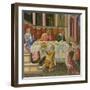 The Head of John the Baptist Brought to Herod (Predella Pane), 1454-Giovanni di Paolo-Framed Giclee Print