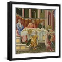 The Head of John the Baptist Brought to Herod (Predella Pane), 1454-Giovanni di Paolo-Framed Giclee Print