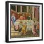 The Head of John the Baptist Brought to Herod (Predella Pane), 1454-Giovanni di Paolo-Framed Giclee Print