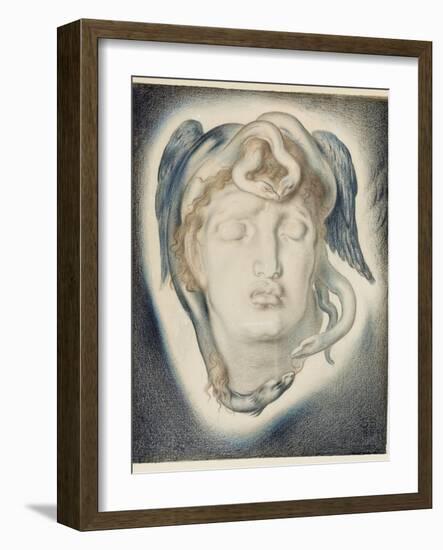 The Head of Medusa, 1884-Simeon Solomon-Framed Giclee Print