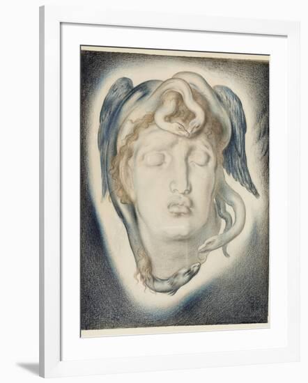 The Head of Medusa, 1884-Simeon Solomon-Framed Giclee Print