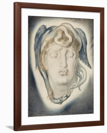 The Head of Medusa, 1884-Simeon Solomon-Framed Giclee Print