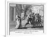 The Head of Pompeius Treacherously Murdered in Egypt is Brought to His Opponent Caesar-Augustyn Mirys-Framed Photographic Print