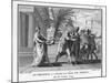 The Head of Pompeius Treacherously Murdered in Egypt is Brought to His Opponent Caesar-Augustyn Mirys-Mounted Photographic Print