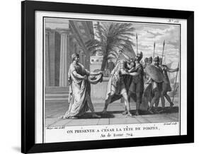 The Head of Pompeius Treacherously Murdered in Egypt is Brought to His Opponent Caesar-Augustyn Mirys-Framed Photographic Print